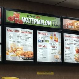 Inside menu board Inside menu board