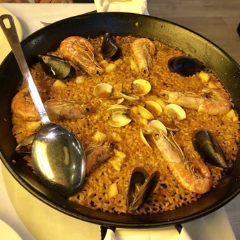 Gaudim - Huge portion of Seafood Paella- enough for 2 people... - Tapas Bars Near Me - Barcelona, B