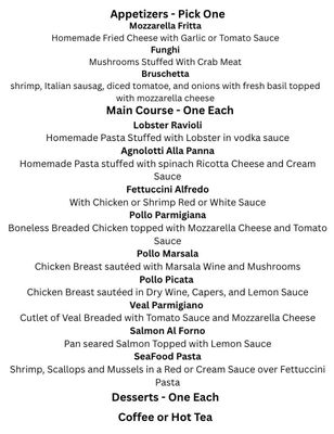Menu photo 1 Fratelli Alexandria, VA