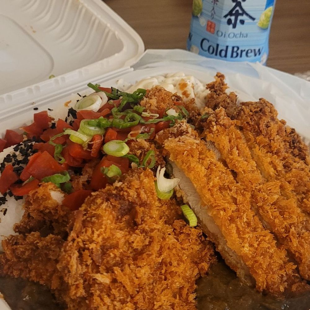 Diamond Head General Store - Japanese katsu curry with furikake rice and Mac salad - Hawaiian Near Me - San Bruno, California Diamond Head General Store - Japanese katsu curry with furikake rice and Mac salad - Hawaiian Near Me - San Bruno, California