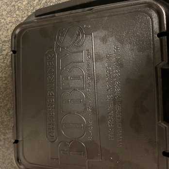 Cheeseburger Bobby's - a plastic container with a lid - Burgers Near Me - Norcross, Georgia Cheeseburger Bobby's - a plastic container with a lid - Burgers Near Me - Norcross, Georgia