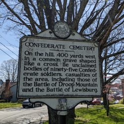 The Civil War / Confederate Cemetery Historical Marker - The Civil War / Confederate Cemetery Historical Marker, Lewisburg