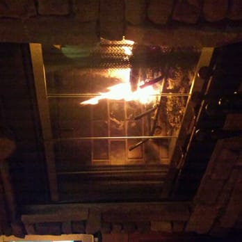 Rangeley Lake Resort - Fireplace in cabin - Vacation Rentals Near Me - Rangeley, Maine