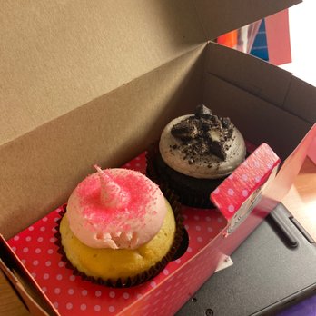 Smallcakes A Cupcakery - Pink Vanilla Cupcake and Cookies-n-Cream Cupcake - Cupcakes Near Me - Colorado Springs, Colorado Smallcakes A Cupcakery - Pink Vanilla Cupcake and Cookies-n-Cream Cupcake - Cupcakes Near Me - Colorado Springs, Colorado