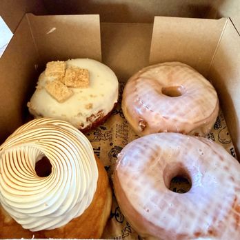 The Salty Donut - Toasted Coquito, 2 glazed and Guava & Cheese - Coffee & Tea Near Me - Orlando, Florida