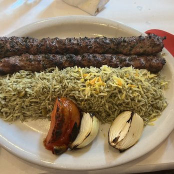 New Reza's Restaurant - Lamb Koubideh Kabob Entree - Buffets Near Me - Oak Brook, Illinois New Reza's Restaurant - Lamb Koubideh Kabob Entree - Buffets Near Me - Oak Brook, Illinois