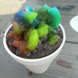 Sweet Southern SnoBalls - Sno-cone is melted and flooded from too much syrup