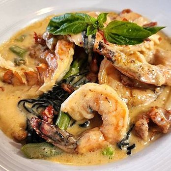 Cornetta's Restaurant & Marina - Wonderful special - lobster, shrimp, scallops over black ink linguini except the lobster was tough and chewy. - Seafood Near Me - Piermont, New York Cornetta's Restaurant & Marina - Wonderful special - lobster, shrimp, scallops over black ink linguini except the lobster was tough and chewy. - Seafood Near Me - Piermont, New York