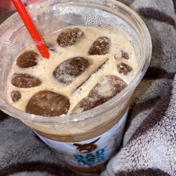 Bad Ass Coffee - Iced Coffee!!they add coffee cubes!!! I stirred the whipped cream in. - Coffee & Tea Near Me - Santa Rosa, California