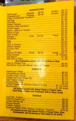 Menu photo 2 Red Stone Drive-In Duffield, VA
