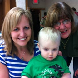 Enjoying Troop 410 pancake breakfast :)