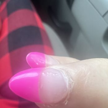 Fusion Nail & Spa - This was the air bubbles in my ring finger nail. - Nail Salons Near Me - Huntsville, Alabama Fusion Nail & Spa - This was the air bubbles in my ring finger nail. - Nail Salons Near Me - Huntsville, Alabama