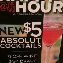 Happy hour at the bar