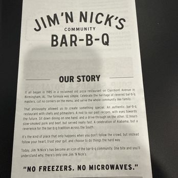 Jim 'N Nick's Bar-B-Q - Menu1 - Barbeque Near Me - Myrtle Beach, South Carolina Jim 'N Nick's Bar-B-Q - Menu1 - Barbeque Near Me - Myrtle Beach, South Carolina