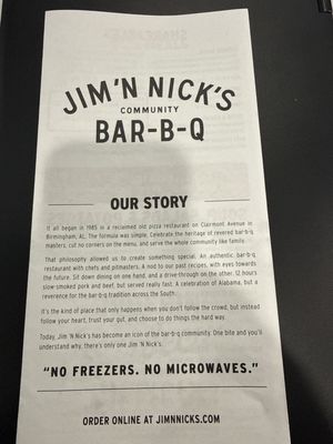 Menu photo 8 Jim 'N Nick's Bar-B-Q Myrtle Beach, SC Menu photo 8 Jim 'N Nick's Bar-B-Q Myrtle Beach, SC