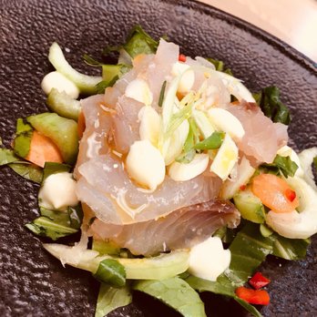 Abaita - Red snapper crudo.... a little too fishy for my taste - Mediterranean Near Me - New York, New York