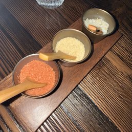 Salt flight for steak Salt flight for steak