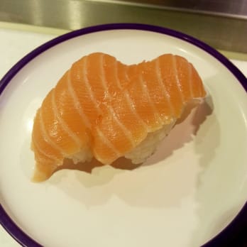 Yo! Sushi - Delectable Nigiri Salmon Sushi. - Japanese Near Me - Cambridge, CAM Yo! Sushi - Delectable Nigiri Salmon Sushi. - Japanese Near Me - Cambridge, CAM