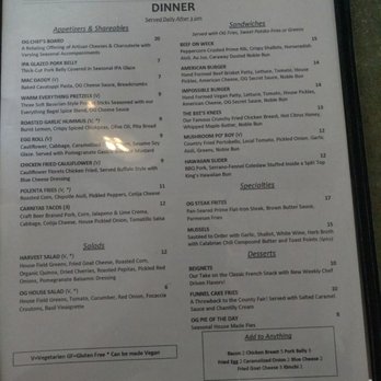 Original Gravity - Menu - New American Near Me - Phoenix, Arizona