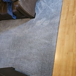 Stanley Steemer - This is after and you can see toward the right the clean carpet compared to where they cleaned the traffic area looks like nothing cleaned,