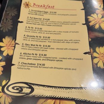 Adey Abeba Ethiopian Restaurant - Menu - Ethiopian Near Me - Seattle, Washington