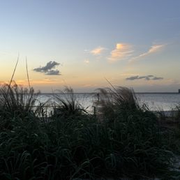 Beach at sunset Beach at sunset