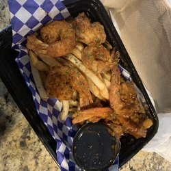 Benzino's Crab Trap - Cajun Fried Shrimp dinner