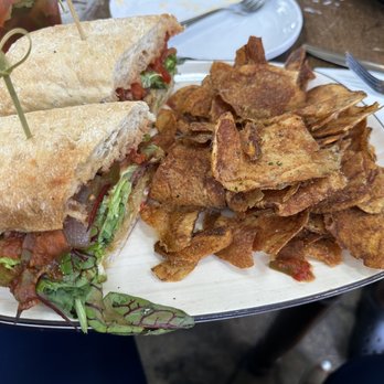 Gigi's Southern Table - Fried tomato blt with chips - New American Near Me - State College, Pennsylvania Gigi's Southern Table - Fried tomato blt with chips - New American Near Me - State College, Pennsylvania