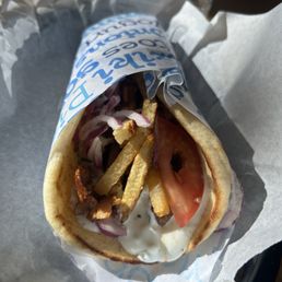 Pork belly gyro