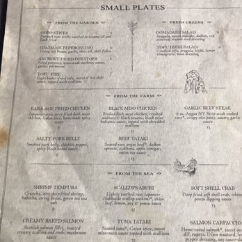 Benemon - Dinner Menu - Japanese Near Me - New York, New York