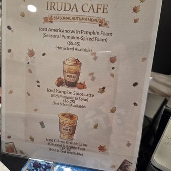Iruda Cafe - Fall specials - Themed Cafes Near Me - Tacoma, Washington