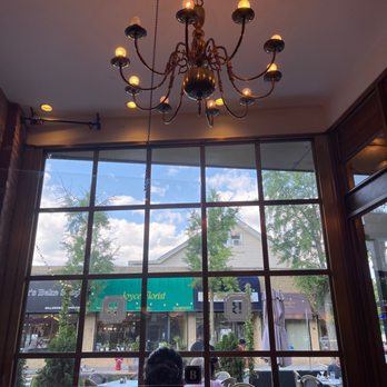 Brasserie - Chandelier on indoors. Beautiful - French Near Me - Tenafly, New Jersey