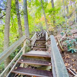 Tallulah Gorge State Park - 10.22 towards the S Rim 568 stairs up