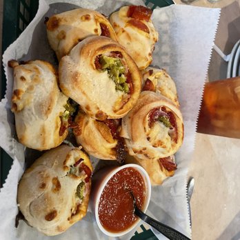 Downey's House - Pepperoni rolls with jalapeños and onions added. - American Near Me - Mc Kees Rocks, Pennsylvania