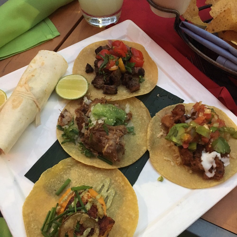 El Vez - Taco Tasting Platter (sea bass, steak chicken, carnitas, mahi) - Mexican Near Me - Philadelphia, Pennsylvania