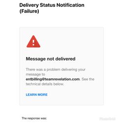 West Valley ENT - This is 1/4 attempts to email billing department.