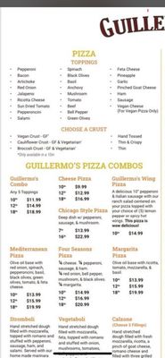 Menu photo 5 Guillermo's San Antonio, TX
