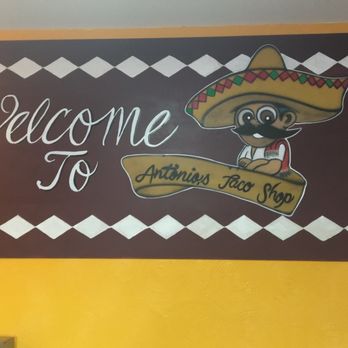 Antonio's Taco Shop - Welcome sign inside - Mexican Near Me - Scottsbluff, Nebraska