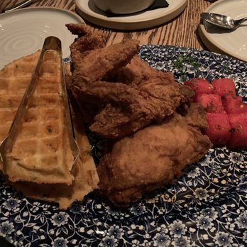 Yardbird - Chicken N Waffles - 4 pieces of chicken, enough to share - Southern Near Me - Las Vegas, Nevada Yardbird - Chicken N Waffles - 4 pieces of chicken, enough to share - Southern Near Me - Las Vegas, Nevada