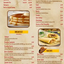 El Burrito Mexican Restaurant - Menu