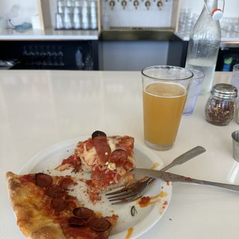Corner Pizza - Slice of Pepperoni and the bees knees? don't remember the other slice. - Pizza Near Me - Oceanside, California