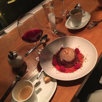 Tinker Street - Red velvet brownie with raspberry sauce and hazelnuts. Yum!! - Wine Bars Near Me - Indianapolis, Indiana Tinker Street - Red velvet brownie with raspberry sauce and hazelnuts. Yum!! - Wine Bars Near Me - Indianapolis, Indiana
