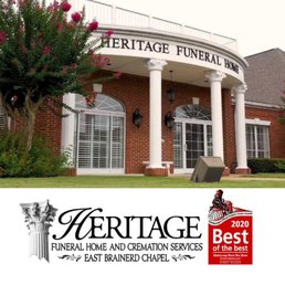 Exterior outside entrance of Heritage Funeral Home - Chattanooga, Tennessee Exterior outside entrance of Heritage Funeral Home - Chattanooga, Tennessee