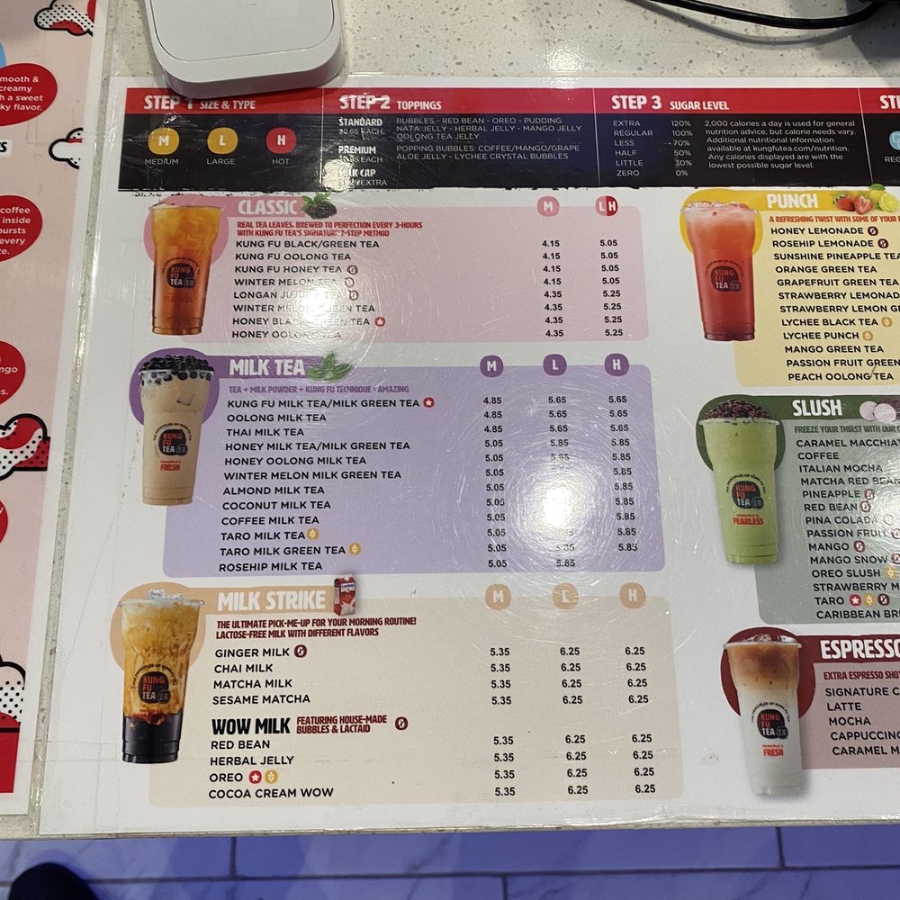 Kung Fu Tea - Menu - Bubble Tea Near Me - Duluth, Georgia Kung Fu Tea - Menu - Bubble Tea Near Me - Duluth, Georgia