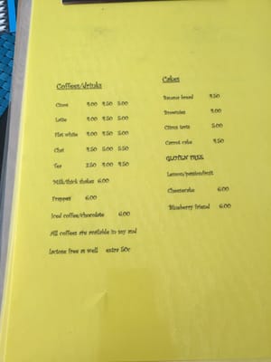 Menu photo 4 T's Coffee Shop Miriam Vale, QLD