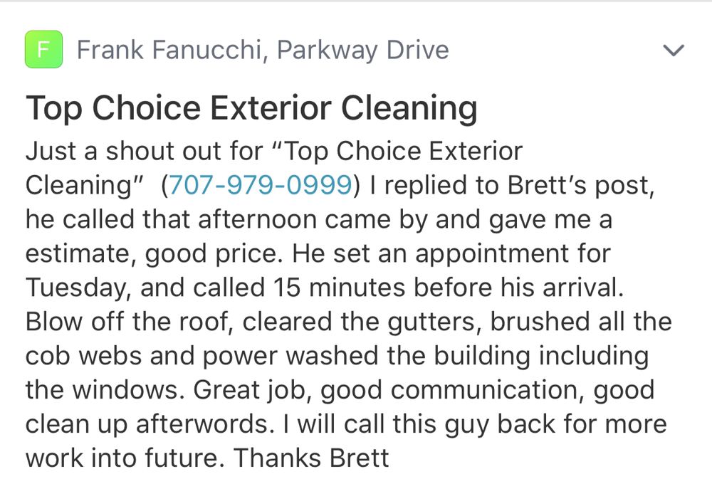 Slide of Top Choice Exterior Cleaning