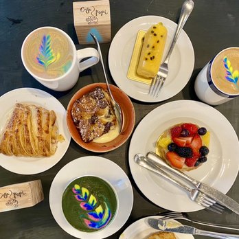 Cafe Kopi - With lilikoi cheesecake and fruit tart - Coffee & Tea Near Me - Kailua, Hawaii