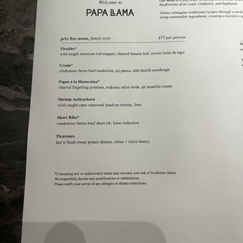 PAPA LLAMA - Our menu - Latin American Near Me - Orlando, Florida PAPA LLAMA - Our menu - Latin American Near Me - Orlando, Florida