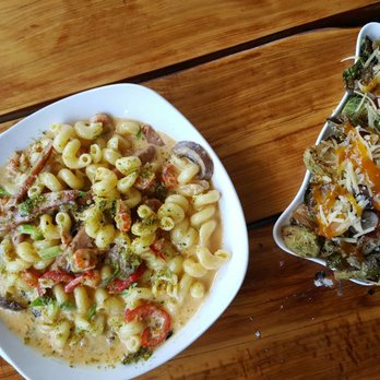 Foxhole Culinary Tavern - Crisped brussel sprouts and cajun crawfish Mac & cheese. - New American Near Me - Austin, Texas Foxhole Culinary Tavern - Crisped brussel sprouts and cajun crawfish Mac & cheese. - New American Near Me - Austin, Texas