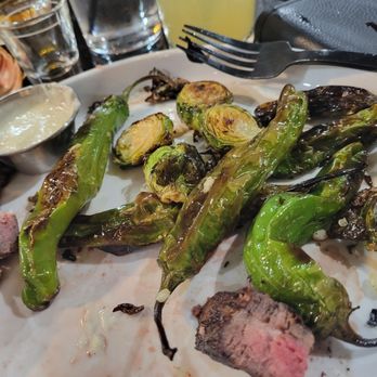 Flat Top Bar and Grill - Steak bites n brussel sprouts - Pubs Near Me - Riverside, California